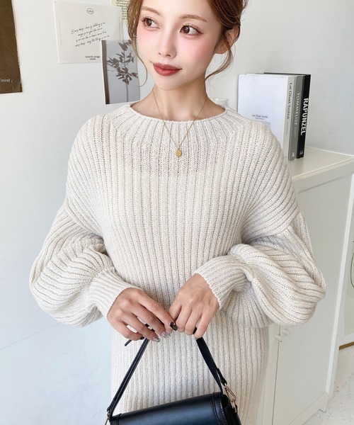 moment+ ワンピース ボトルネックニットワンピース : ZOZOTOWN Yahoo