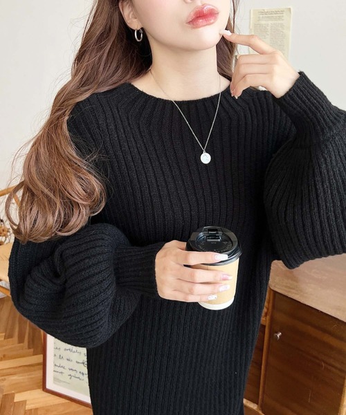 moment+ ワンピース ボトルネックニットワンピース : ZOZOTOWN Yahoo