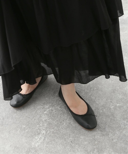 「SLOBE IENA」 「bonitas」フラットパンプス 22.5cm ゴールド レディース