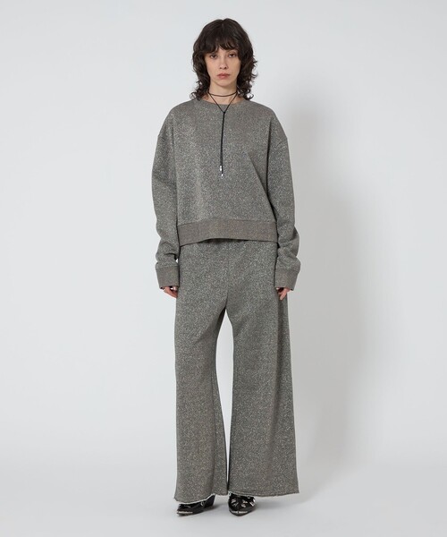 トレーナー スウェット 「ASTRAET」ラメ ウラケ クルーネックスウェット UNISEX レディース メンズ ASTRAET トレーナー スウェット 「ASTRAET」ラメ ウラケ クルー