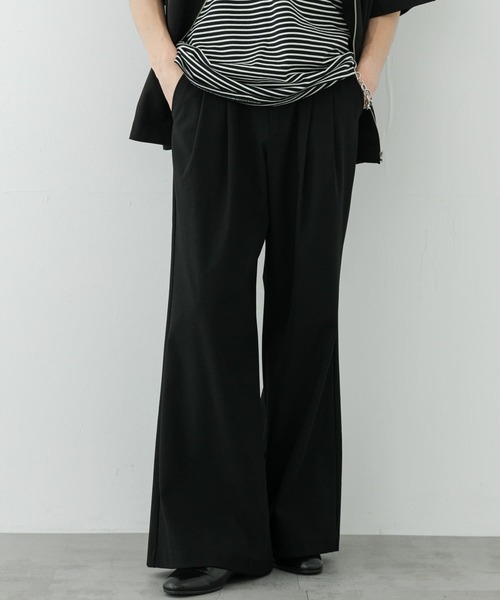 The light Straight trousers 変形スラックス 変形スラックス THE SLACKS STRAIGHT [TOP GRAY] - WUNDER 大阪