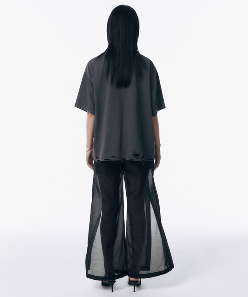 JOSE MOON トップス　フリーサイズ JOSE MOON tシャツ DAMAGE TSHIRT/ダメージTシャツ レディース