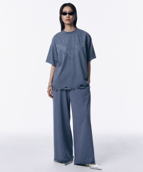 JOSE MOON tシャツ DAMAGE TSHIRT/ダメージTシャツ レディース