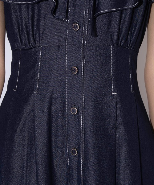 新品 WILLSELECTION 2WAYスリーブストライプシャツワンピース 2WAYスリーブストライプシャツワンピース(F ピンクストライプ