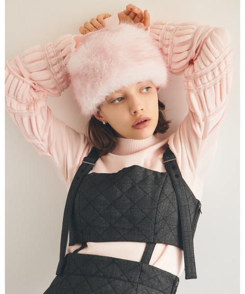 \"未使用品\"FURFUR グレーwoolツィードジャンパーロングスカート　F 未使用品 FURFUR グレーwoolツィードジャンパーロングスカート F