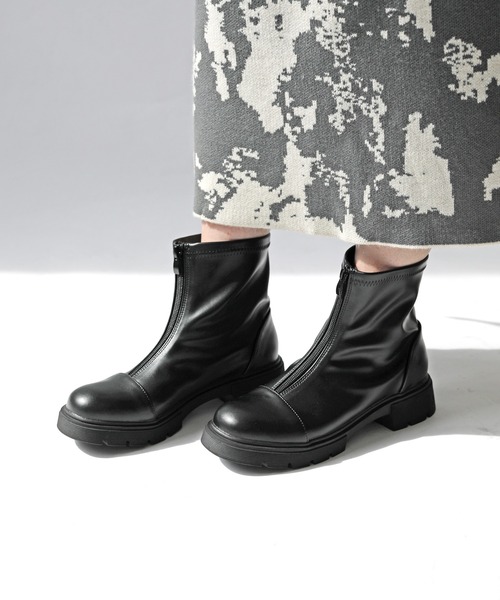RiiiKa（リーカ） ブーツ 「RiiiKa/リーカ」厚底フロントジップブーツ