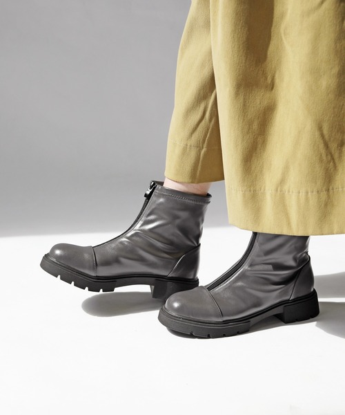 RiiiKa（リーカ） ブーツ 「RiiiKa/リーカ」厚底フロントジップブーツ