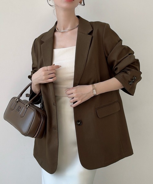 Meiru ジャケット テーラードジャケット シングルテーラードジャケット