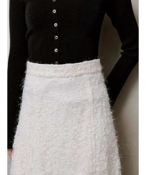 SNIDEL（スナイデル） スカート ファブリックイレヘムフレアスカート