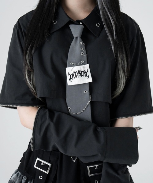 LAZYSLAY ブラウス シャツ パンクロックシャツ レディース : ZOZOTOWN
