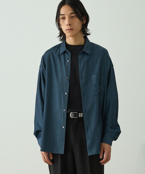 EMMA CLOTHES（エマクローズ） シャツ 「吸水速乾」デニムライク