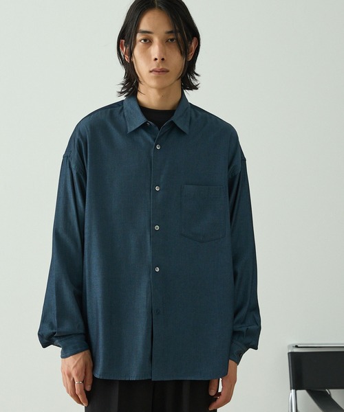 EMMA CLOTHES（エマクローズ） シャツ 「吸水速乾」デニムライク