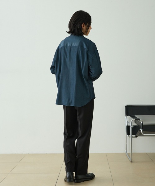 EMMA CLOTHES（エマクローズ） シャツ 「吸水速乾」デニムライク