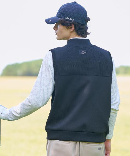 adabat（アダバット） ベスト ジレ エアーシャットリバーシブルニット