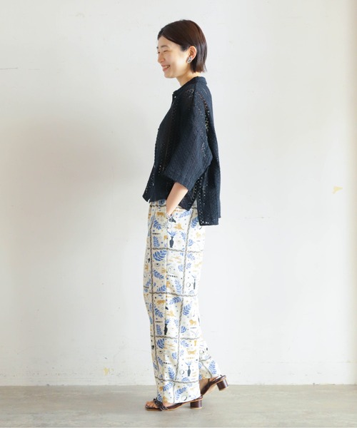 「NOMBRE IMPAIR」 7分袖ブラウス FREE ブラック レディース_画像3