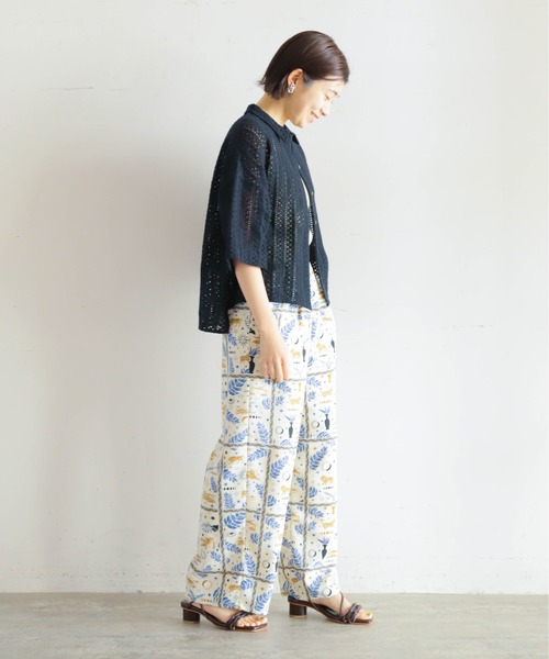 「NOMBRE IMPAIR」 7分袖ブラウス FREE ブラック レディース_画像5