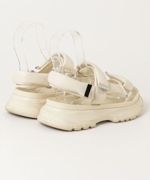 「STACCATO」 フラットサンダル 22cm ホワイト レディース_画像2