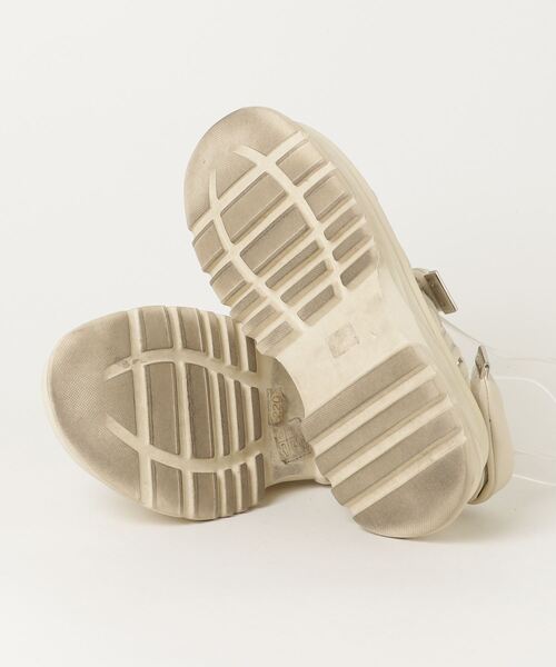 「STACCATO」 フラットサンダル 22cm ホワイト レディース_画像3