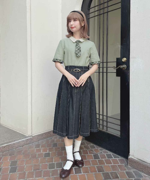 「F i.n.t」 半袖ポロシャツ FREE ピンク レディース_画像8