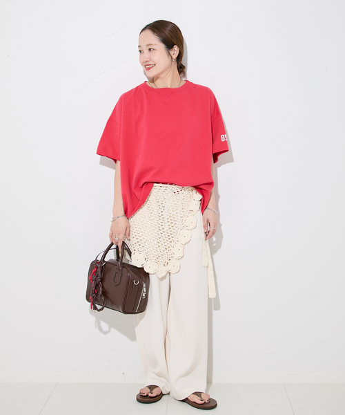 「RIDING HIGH」 半袖カットソー FREE ホワイト レディース_画像4