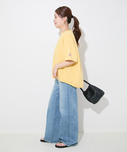 「RIDING HIGH」 半袖カットソー FREE ホワイト レディース_画像5