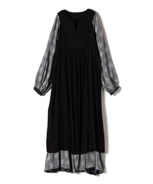 新品未使用　ヌキテパ　レースワンピース　マキシ丈　インナー付　黒　フリーサイズ ヌキテパ ワンピース（レディースファッション） | ファッション の
