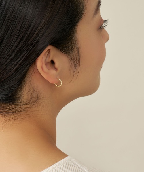 va vendome aoyama ピアス シルバー925 キュービックジルコニア フープ