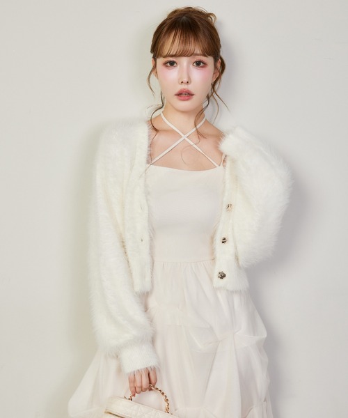 one after another NICE CLAUP ワンピース デザインバルーンキャミ