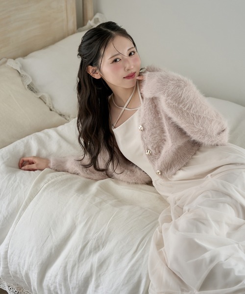 one after another NICE CLAUP ワンピース デザインバルーンキャミ