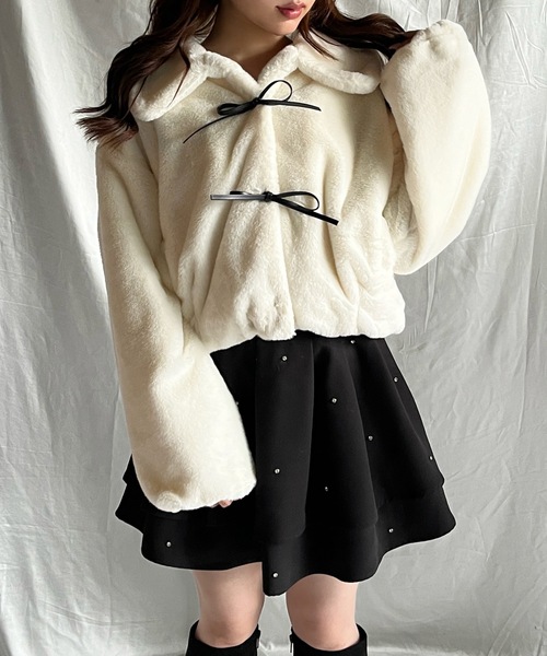 one way（ワンウェイ） コート アウター リボンファージャケット