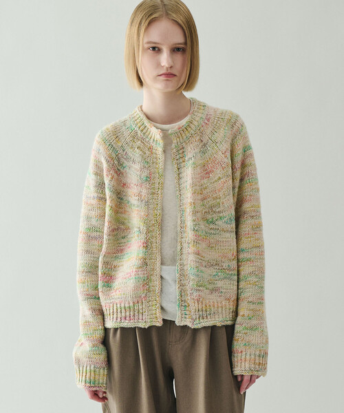 くらちゃん LE GLAZIK（ルグラジック） カーディガン | ミックスカラー クルー