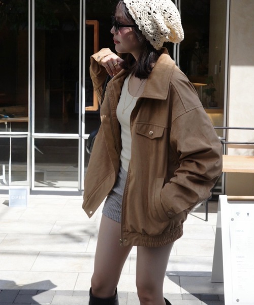 jumelle ブルゾン アウター スウェードジャケット レディース