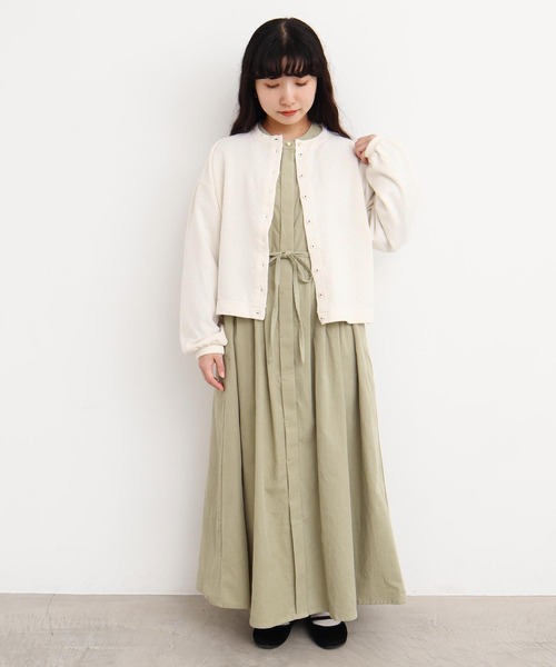 l'atelier du savon アトリエドゥサボン カラフル カーディガン l'atelier du savon（アトリエドサボン）の「カラフルジャガード お花