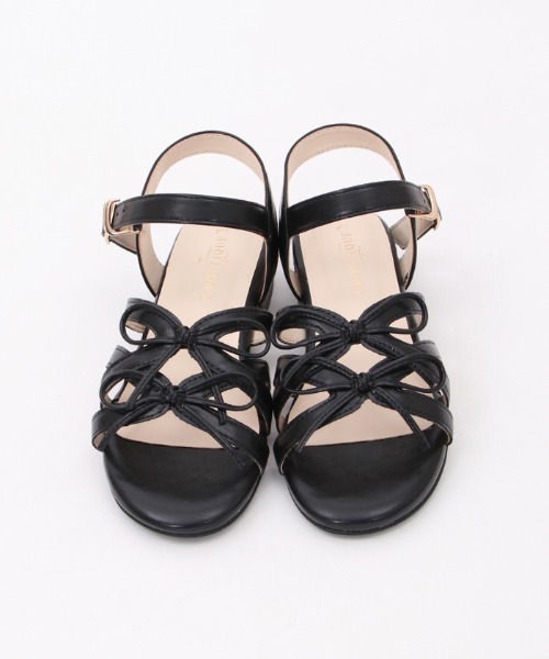 「axes femme POETIQUE」 フラットサンダル MEDIUM ブラック レディース_画像9