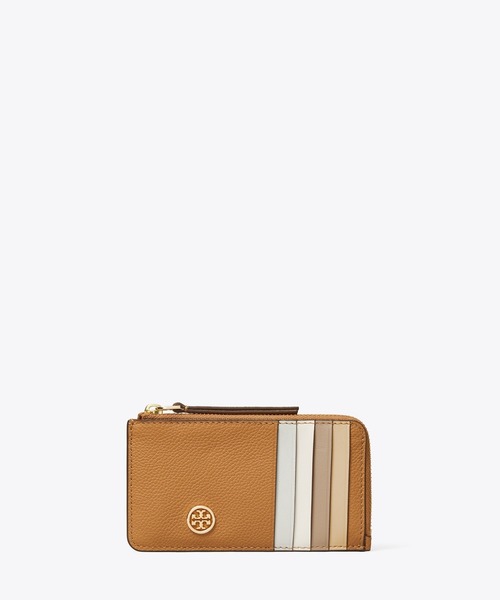 【新品未使用】Tory Burch カードケース IDウィンドウ付き TORY BURCH（トリーバーチ） カードケース ロビンソン ペブルド トップ