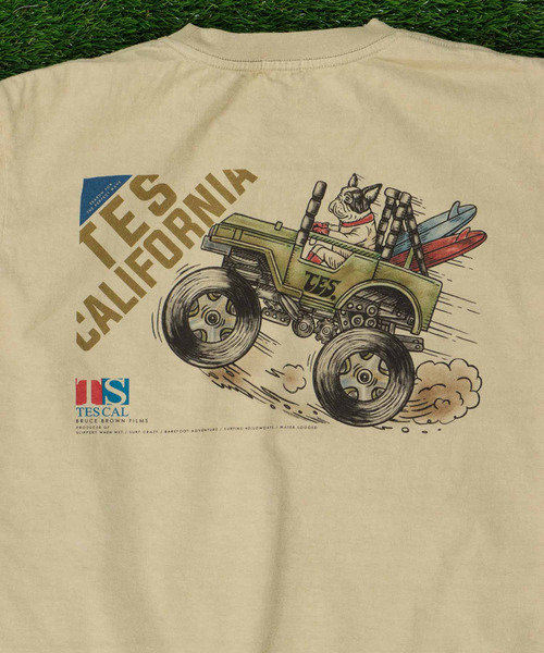 「The Endless Summer」 半袖Tシャツ MEDIUM ベージュ メンズ_画像6