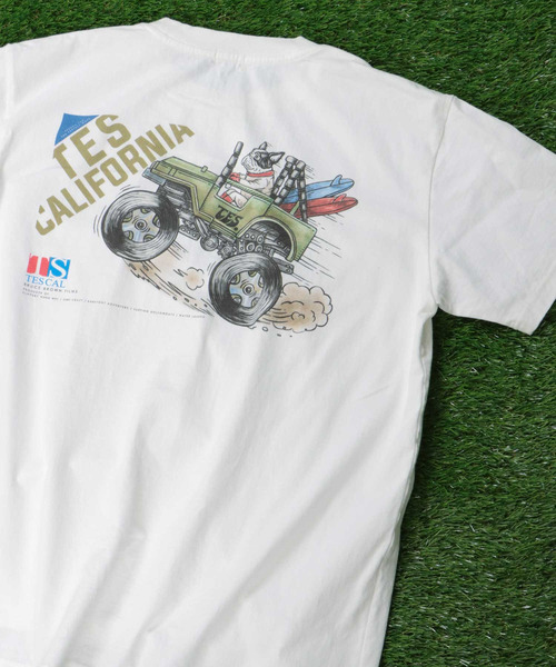 「The Endless Summer」 半袖Tシャツ MEDIUM ベージュ メンズ_画像8