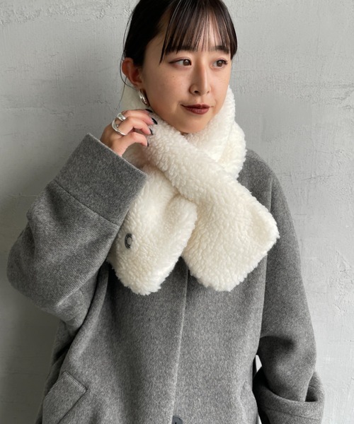 未使用 AURALEE オーラリー ウールマフラー ストール アイボリー 日本