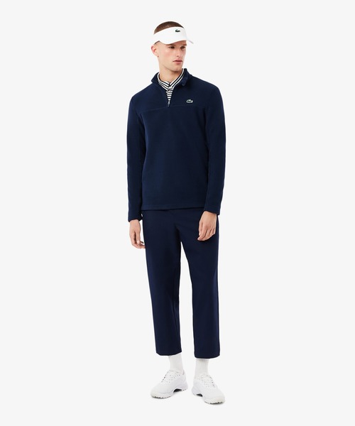 【ネイビー】マイクロフリースハーフジップゴルフトップ LACOSTE（ラコステ） トレーナー スウェット マイクロフリースハーフ