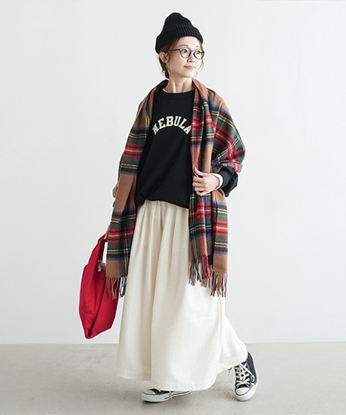 solamonat poche（ソラモナポッシェ） パンツ ウールワイドキュロット