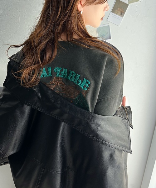 「Java」 スウェットカットソー LARGE 杢グレー レディース_画像7