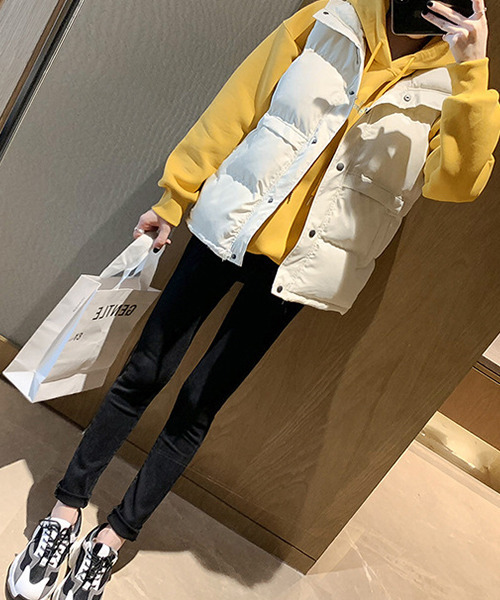 「c.u.l」 ベスト M アイボリー レディース_画像3