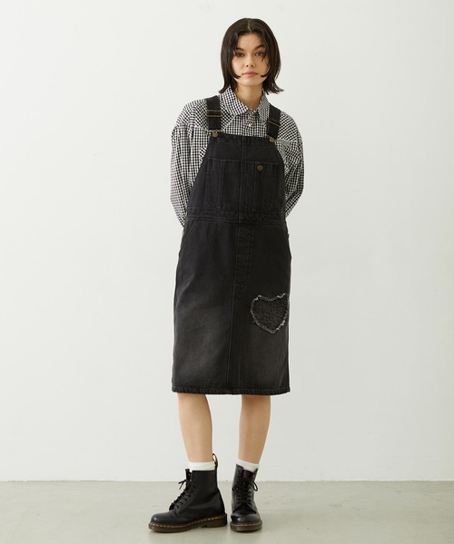 MILKFED.（ミルクフェド） サロペット オーバーオール PATCH SALOPETTE