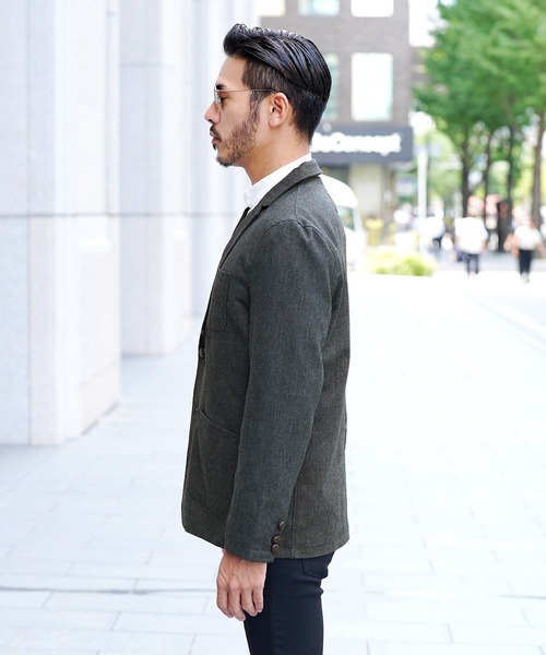 「JIGGYS SHOP」 「HALHAM」テーラードジャケット MEDIUM グレー系その他2 メンズ_画像3