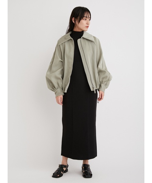 「FRAY I.D」 ナイロンブルゾン 0 カーキ レディース_画像7