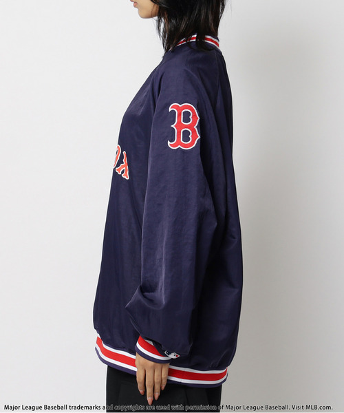 BACK TO THE FIELD 「MLB」刺しゅうロゴナイロンプルオーバー