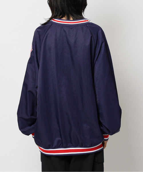 BACK TO THE FIELD 「MLB」刺しゅうロゴナイロンプルオーバー