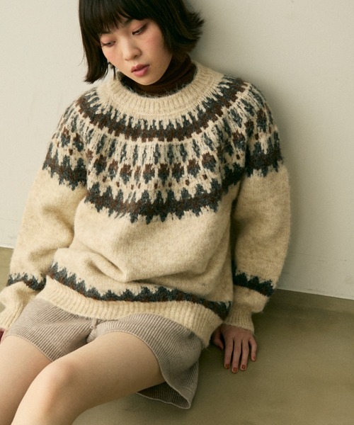 full/fill. ニット セーター nordic over knit / ノルディックオーバー