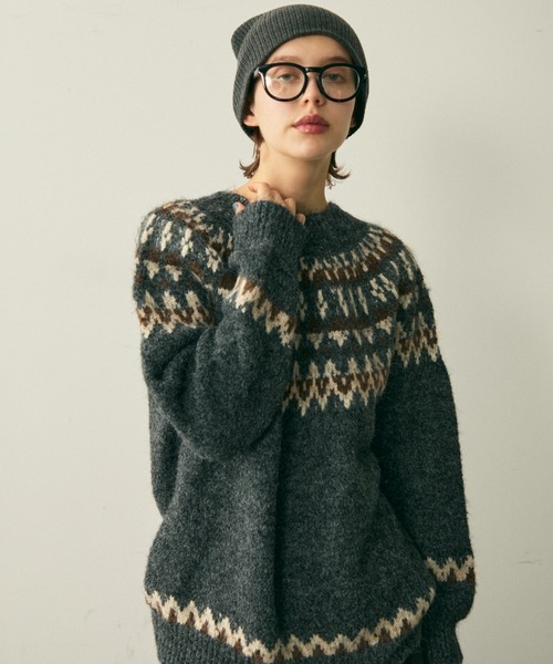 full/fill. ニット セーター nordic over knit / ノルディックオーバー