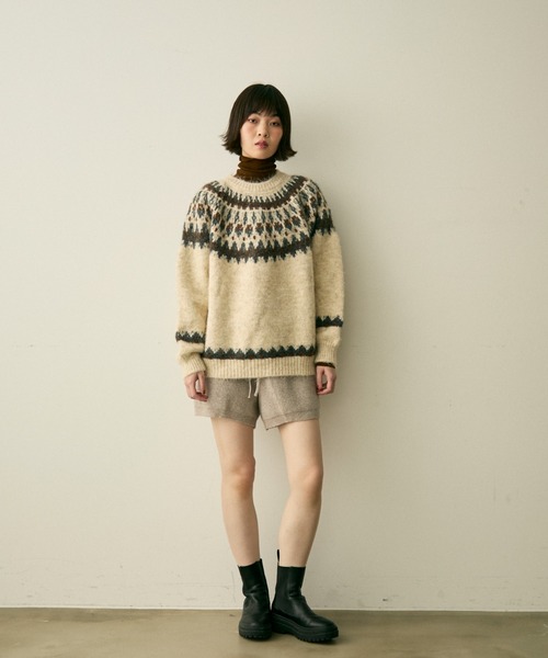 full/fill. ニット セーター nordic over knit / ノルディックオーバー